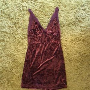 Free People Crushed Velvet Slip Dress